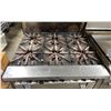 Image 2 : U.S. RANGE STAINLESS STEEL 6 BURNER SINGLE DOOR COMMERCIAL NATURAL GAS OVEN WITH BACKSPLASH