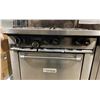 Image 3 : U.S. RANGE STAINLESS STEEL 6 BURNER SINGLE DOOR COMMERCIAL NATURAL GAS OVEN WITH BACKSPLASH