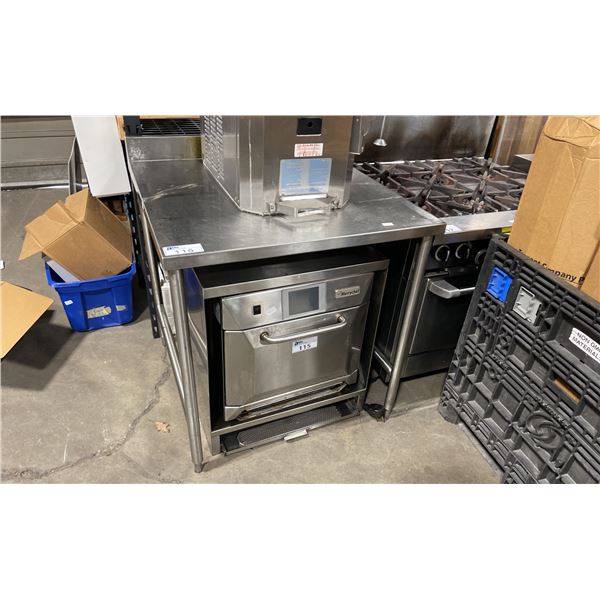 STAINLESS STEEL COMMERCIAL PREP TABLE 36.5"W X 36"D X 37"H