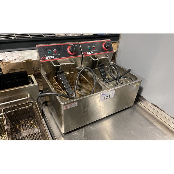 WINCO COUNTERTOP ELECTRIC 2 BASKET DEEP FRYER