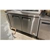 Image 1 : EFI CUDR2-48VC STAINLESS STEEL COMMERCIAL 2 DOOR UNDERCOUNTER REFRIGERATOR UNIT WITH RACKS
