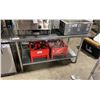 Image 1 : STAINLESS STEEL 2 TIER COMMERCIAL PREP TABLE APPROX 60"L X 30"D X 34"H