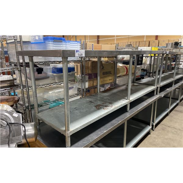 EFI STAINLESS STEEL COMMERCIAL PREPARATION TABLE APPROX 96"L X 30"D X 35"H