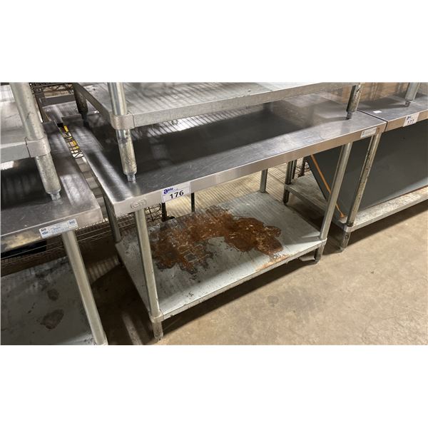 EFI STAINLESS STEEL COMMERCIAL PREPARATION TABLE APPROX 48"L X 30"D X 35"H