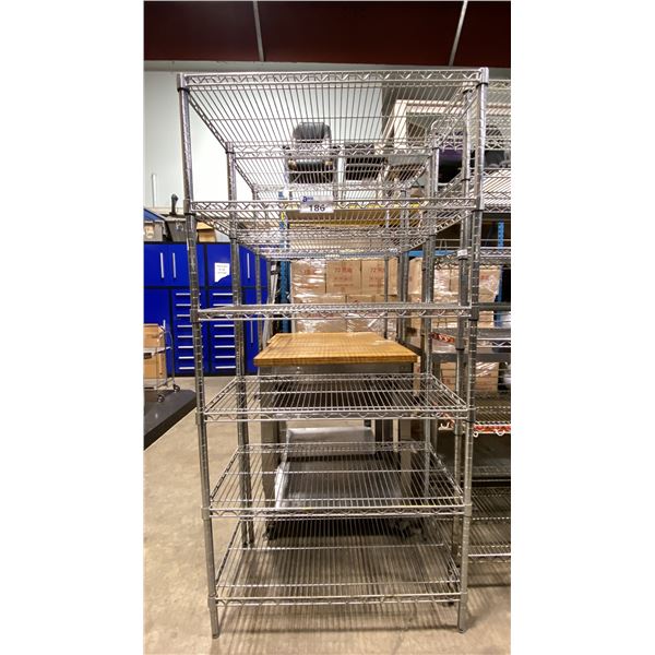 6 TIER 36"W X 18"D X 72"H COMMERCIAL METRO STYLE RACKING SYSTEM