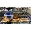 Image 3 : 4 TIER 47"W X 18"D X 77"H MOBILE COMMERCIAL METRO STYLE RACKING SYSTEM WITH ASSORTED RESTAURANT