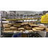 Image 4 : 4 TIER 47"W X 18"D X 77"H MOBILE COMMERCIAL METRO STYLE RACKING SYSTEM WITH ASSORTED RESTAURANT