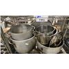 Image 3 : 4 TIER 36"W X 18"D X 76"H MOBILE COMMERCIAL METRO STYLE RACKING SYSTEM WITH ASSORTED COOKING POTS
