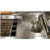 Image 4 : STAINLESS STEEL COMMERCIAL BAR STATION WITH HANDWASH SINK APPROX 60"L X 26"D X 30.5"H