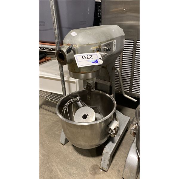 HOBART A200 COMMERCIAL MIXER WITH BOWL & 3 ATTACHMENTS