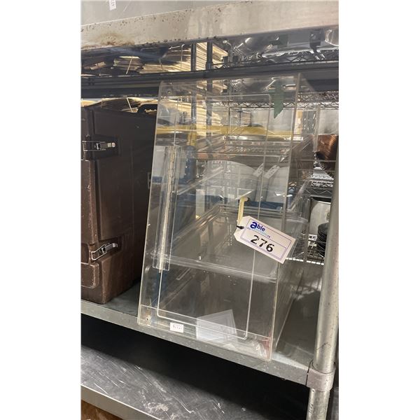 PLEXIGLASS COUNTERTOP ENCLOSED FOOD DISPLAY CABINET