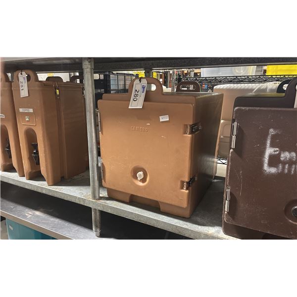 CAMBRO LIGHT BROWN HOT FOOD TRANSPORT BIN