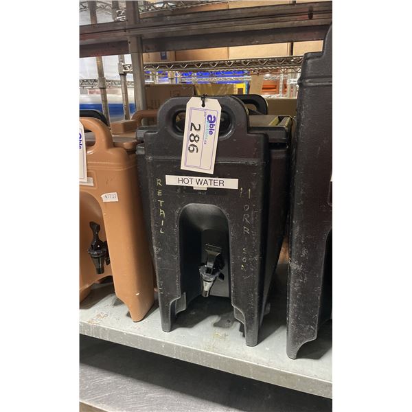 CAMBRO BLACK MEDIUM HOT BEVERAGE DISPENSER