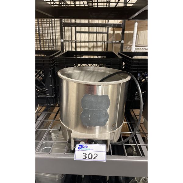 VOLLRATH CAYENNE ELECTRIC SINGLE POT FOOD WARMER WITH PLASTIC TRANSPORT CRATE