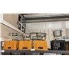 Image 1 : 4 ASSORTED STAINLESS STEEL ROUND CHAFING DISHES WITH TRANSPORT CASES