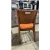 Image 2 : MEDIUM WOOD TONE SOLID BACK PADDED COMMERCIAL RESTAURANT DINING CHAIR