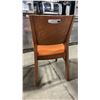 Image 2 : MEDIUM WOOD TONE SOLID BACK PADDED COMMERCIAL RESTAURANT DINING CHAIR
