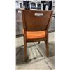 Image 2 : MEDIUM WOOD TONE SOLID BACK PADDED COMMERCIAL RESTAURANT DINING CHAIR