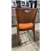 Image 2 : MEDIUM WOOD TONE SOLID BACK PADDED COMMERCIAL RESTAURANT DINING CHAIR