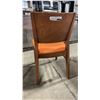Image 2 : MEDIUM WOOD TONE SOLID BACK PADDED COMMERCIAL RESTAURANT DINING CHAIR
