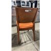 Image 2 : MEDIUM WOOD TONE SOLID BACK PADDED COMMERCIAL RESTAURANT DINING CHAIR