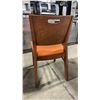 Image 2 : MEDIUM WOOD TONE SOLID BACK PADDED COMMERCIAL RESTAURANT DINING CHAIR