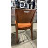 Image 2 : MEDIUM WOOD TONE SOLID BACK PADDED COMMERCIAL RESTAURANT DINING CHAIR