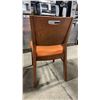 Image 2 : MEDIUM WOOD TONE SOLID BACK PADDED COMMERCIAL RESTAURANT DINING CHAIR