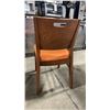 Image 2 : MEDIUM WOOD TONE SOLID BACK PADDED COMMERCIAL RESTAURANT DINING CHAIR