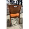 Image 2 : MEDIUM WOOD TONE SOLID BACK PADDED COMMERCIAL RESTAURANT DINING CHAIR