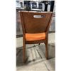 Image 2 : MEDIUM WOOD TONE SOLID BACK PADDED COMMERCIAL RESTAURANT DINING CHAIR