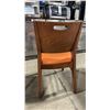 Image 2 : MEDIUM WOOD TONE SOLID BACK PADDED COMMERCIAL RESTAURANT DINING CHAIR