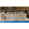 Image 3 : 4 COMMERCIAL PLASTIC DISH TRAYS WITH ASSORTED BEER GLASSES