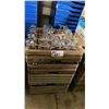 Image 2 : 4 COMMERCIAL PLASTIC DISH TRAYS WITH ASSORTED GLASSWARE & 10 EMPTY COMMERCIAL DISH TRAYS