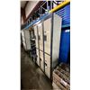 Image 2 : BEIGE METAL 3 BAY 6 DOOR COMMERCIAL LOCKER SYSTEM