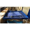 Image 2 : STACK OF APPROX 30 BLUE PLASTIC COMMERCIAL BREAD / CATERING TRAYS