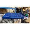 Image 2 : STACK OF APPROX 30 BLUE PLASTIC COMMERCIAL BREAD / CATERING TRAYS