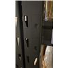 Image 3 : 1 BAY OF BLACK ADJUSTABLE MESH DECK SHELVING 2- 78" UPRIGHTS, 6- 72" SIDE RAILS