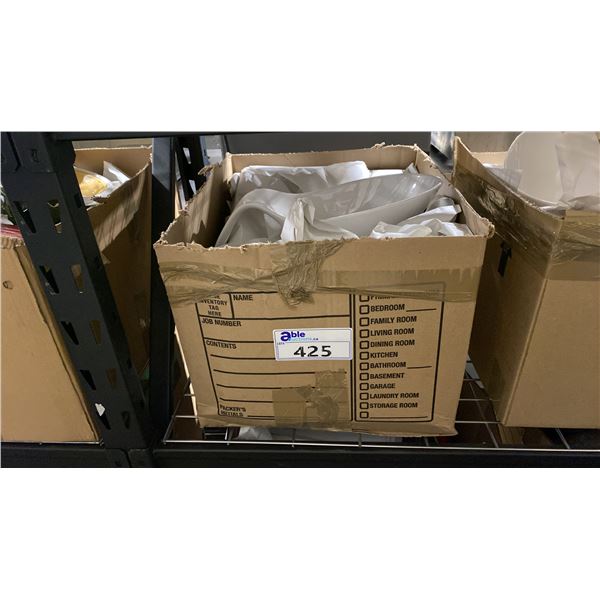 MEDIUM BOX OF ASSORTED RESTAURANT DISHWARE