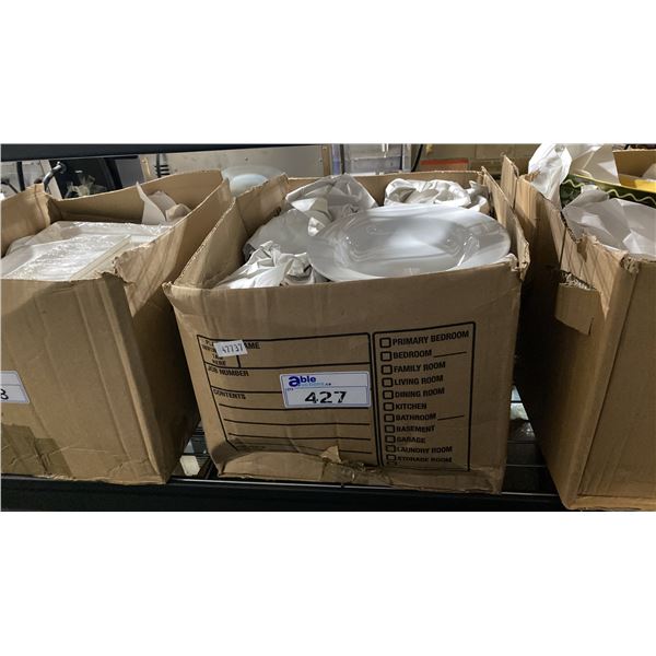 MEDIUM BOX OF ASSORTED RESTAURANT DISHWARE