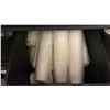 Image 4 : CONTENTS OF SHELVING UNIT- ASSORTED OFFICE SUPPLIES, WORK GLOVES, CASTER WHEELS, DISPOSABLE CUPS,