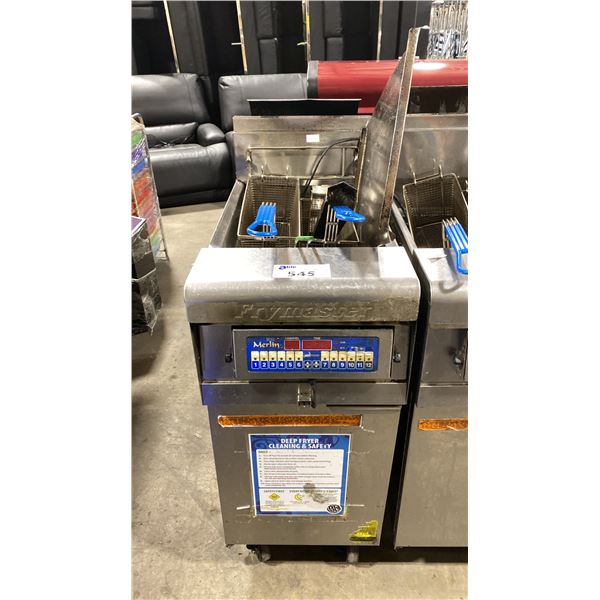 FRYMASTER PMJ135SC STAINLESS STEEL COMMERCIAL 2 BASKET DEEP FRYER