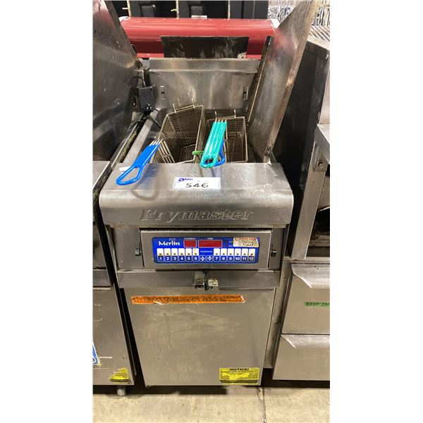 FRYMASTER PMJ135SC STAINLESS STEEL COMMERCIAL 2 BASKET DEEP FRYER