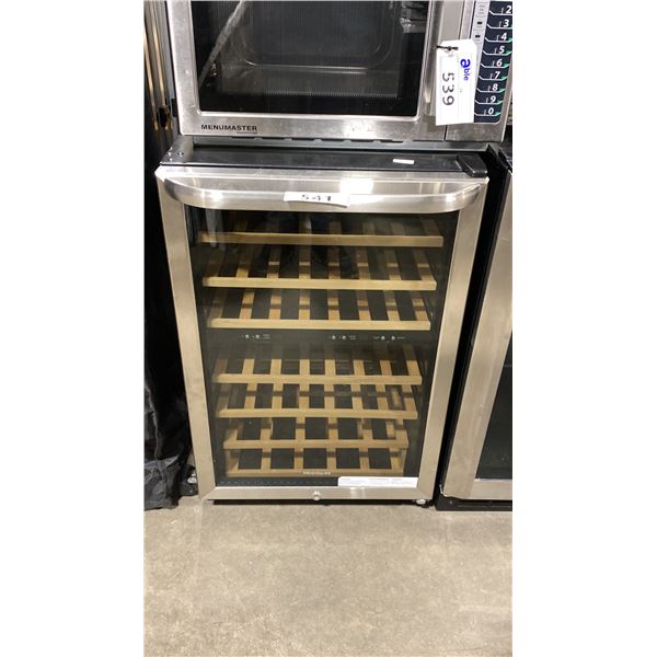 FRIGIDAIRE FFWC3822QS2 STAINLESS STEEL GLASS FRONT 38 BOTTLE TWO-ZONE WINE COOLER
