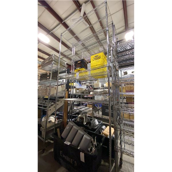 4 TIER 47"W X 18"D X 108"H COMMERCIAL METRO STYLE RACKING SYSTEM