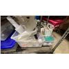 Image 6 : 4 TIER MOBILE METRO STYLE CART WITH ASSORTED COMMERCIAL RESTAURANT ITEMS