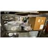 Image 4 : STAINLESS STEEL 3 TIER UTILITY CART WITH ASSORTED CAKE TRAYS, CLIP BOARDS, STORAGE BINS, PATTY