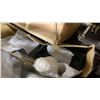 Image 5 : PALLER CRATE OF PLANTER POTS, AREA RUG, BOWLS, STAINLESS STEEL PANELS & ASSORTED ITEMS