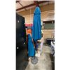 Image 2 : BOX OF EVENT THROW RUGS, OUTDOOR PATIO UMBRELLAS, & UMBRELLA STANDS