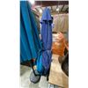 Image 3 : BOX OF EVENT THROW RUGS, OUTDOOR PATIO UMBRELLAS, & UMBRELLA STANDS
